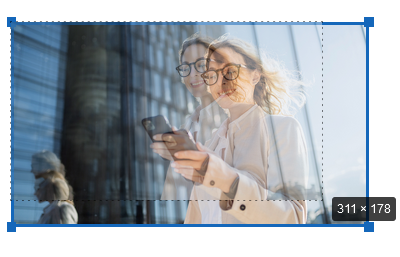 Der Screenshot zeigt ein markiertes Bild in einem Notizfeld mit gestrichelten Linien, die den gewählten Zuschneide- oder Größenänderungsbereich markieren. Der Screenshot zeigt ein markiertes Bild in einem Notizfeld mit gestrichelten Linien, die den gewählten Zuschneide- oder Größenänderungsbereich markieren.